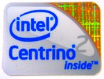 Original Intel Centrino 2 Inside Sticker  15.5 x 21mm [159]