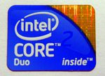 Original Intel Core 2 Duo Inside Sticker 15.5 x 21mm [157]