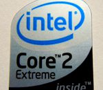 Original Intel Core 2 Extreme Inside Silver Top Sticker 19 x 24mm [179]