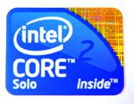 Original Intel Core 2 Solo Inside Sticker 15.5 x 21mm [252]