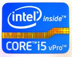 Intel Core i5 vPro Inside Sticker 15.5 x 21mm [309]