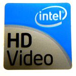 Original Intel HD Video Sticker 19 x 19mm [175]