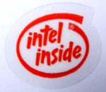 Original Intel Inside Sticker 26 x 29mm Red [364]