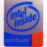 Original Intel Inside Pentium 4 Sticker 16 x 20mm [70]