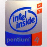Original Intel Pentium 4 HT Inside Sticker 16 x 20mm [560]