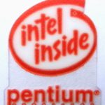 Original Intel Pentium Inside Sticker 18 x 21mm Red [366]