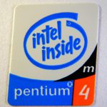 Original Intel Inside Pentium 4M Sticker 15 x 18mm [76]