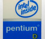 Original Intel Pentium D Sticker 19 x 24mm [118]