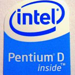 Original Intel Pentium D Inside Sticker 12 x 16mm [129]