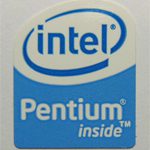 Original Intel Pentium Inside Sticker 16 x 20mm [553]