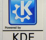 Powered by KDE Linux Sticker 19 x 24mm [468]