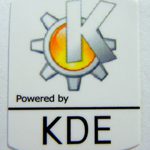 Powered by KDE Linux Sticker 19 x 24mm [467]