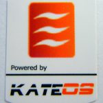 Powered by KATEOS Linux Sticker 19 x 24mm [466]