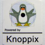 Powered by Knoppix Linux Sticker 19 x 24mm [469]