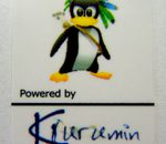 Powered by Kurumin Linux Sticker 19 x 24mm [472]