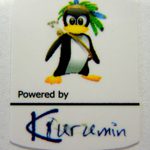 Powered by Kurumin Linux Sticker 19 x 24mm [472]