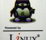 Powered by Linux Ninja Version Sticker 19 x 24mm [529]