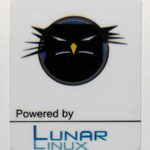 Powered by Lunar Linux Sticker 19 x 24mm [612]