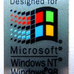 Original Microsoft Windows NT / 98 Sticker 19 x 25mm [336]