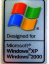 Microsoft Windows XP / 2000 Sticker 17 x 26mm [124]