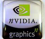 NVIDIA Graphics DOME Sticker 22 x 22mm [100]