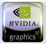 NVIDIA Graphics DOME Sticker 22 x 22mm [100]