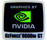 Original NVIDIA GeForce 8600m GT Sticker 18 x 18mm [292]
