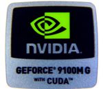 Original NVIDIA GeForce 9100M G with CUDA Sticker 18 x 18mm [298]