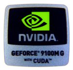 Original NVIDIA GeForce 9100M G with CUDA Sticker 18 x 18mm [298]