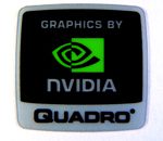 NVIDIA Quadro Sticker 18 x 18mm [285]