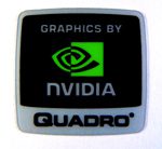 NVIDIA Quadro Sticker 18 x 18mm [285]
