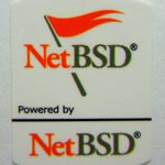 Powered by Net BSD Linux Sticker 19 x 24mm [489]