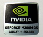 Original NVIDIA Geforce 9300M GS CUDA 256mb Sticker 18 x 18mm [595]