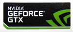 NVIDIA Gerforce GTX Sticker 12 x 30mm [730]