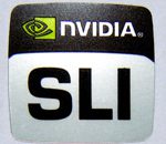 Original NVIDIA SLI Sticker 20.5 x 21.5mm [144]