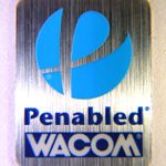 Original Penabled Wacom Sticker Silver 13 x 17 mm [16]