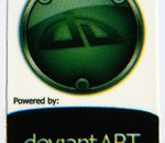 Powered By Deviant Art Sticker (Linux) 19 x 28mm [389]