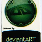 Powered By Deviant Art Sticker (Linux) 19 x 28mm [389]