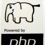 Powered By PHP Sticker 19 x 28mm [410]