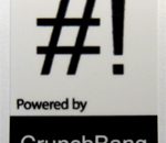 Powered by CrunchBang Sticker 19 x 28mm [737]