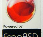 Powered by Free BSD Sticker (Linux) 19 x 28mm [407]