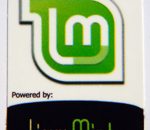 Powered by Linux Mint Sticker (Linux) 19 x 28mm [404]