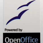Powered by OpenOffice Sticker 19 x 28mm [738]