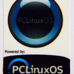 Powered by PClinuxOS Sticker (Linux) 19 x 28mm [399]