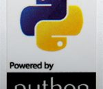 Powered by python Sticker 19 x 28mm [739]
