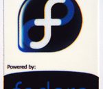 Powered by fedora Sticker (Linux) 19 x 28mm [396]