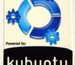 Powered by kubuntu Sticker (Linux) 19 x 28mm [392]