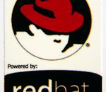 Powered by redhat Sticker (Linux) 19 x 28mm [393]
