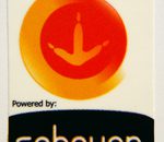 Powered by sabayon Linux Sticker 19 x 28mm [403]