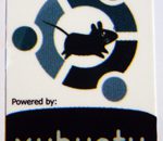 Powered by xubuntu Sticker (Linux) 19 x 28mm [391]